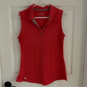 Adidas Women's pink Sleeveless Polo Top